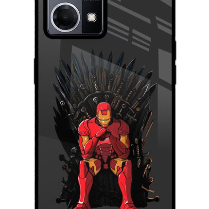Ironman Throne Oppo F21 Pro 4G Glass Case Back Cover by Casekaro
