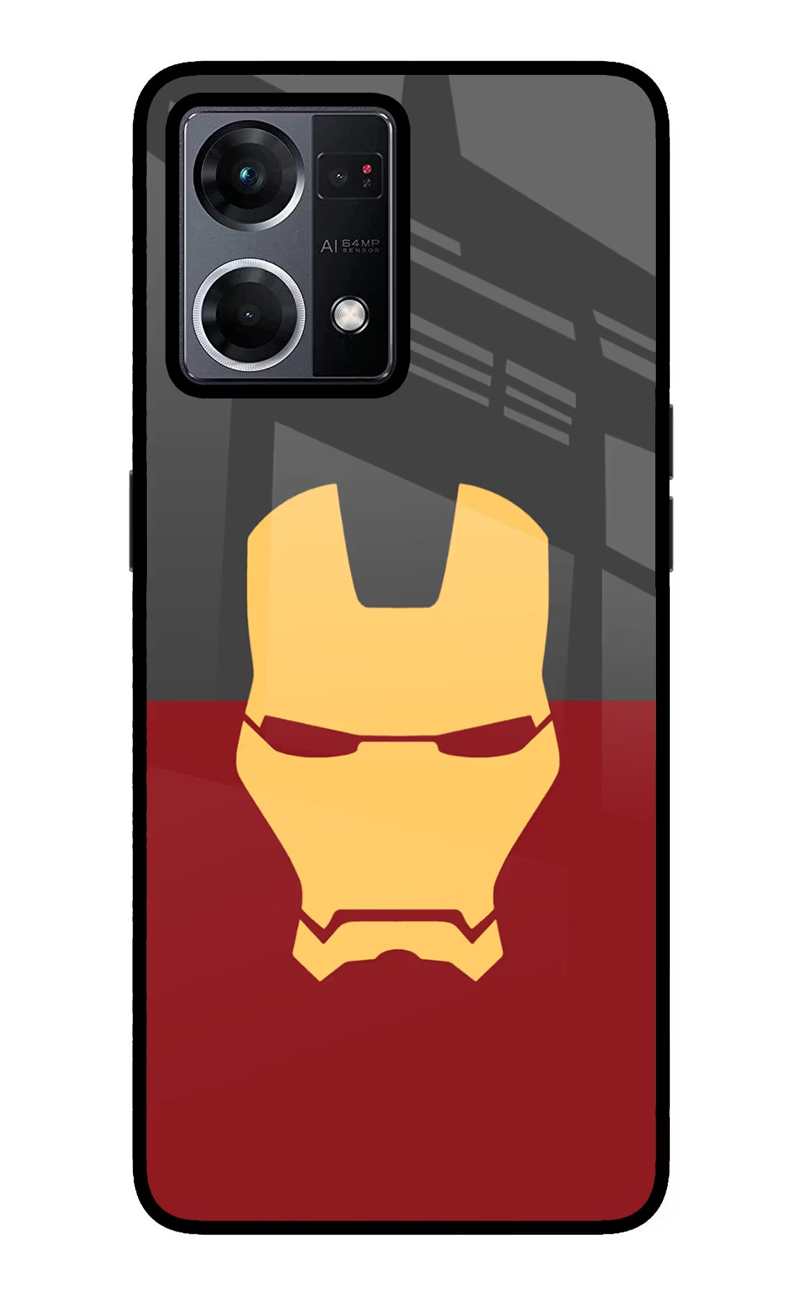 Ironman Oppo F21 Pro 4G Glass Case Back Cover by Casekaro