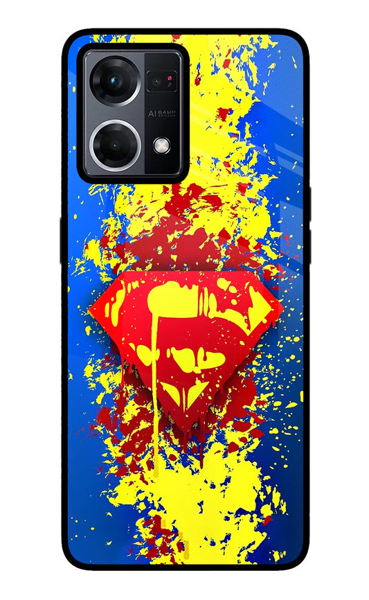Superman logo Oppo F21 Pro 4G Glass Case