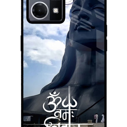 Om Namah Shivay Oppo F21 Pro 4G Glass Case Back Cover by Casekaro