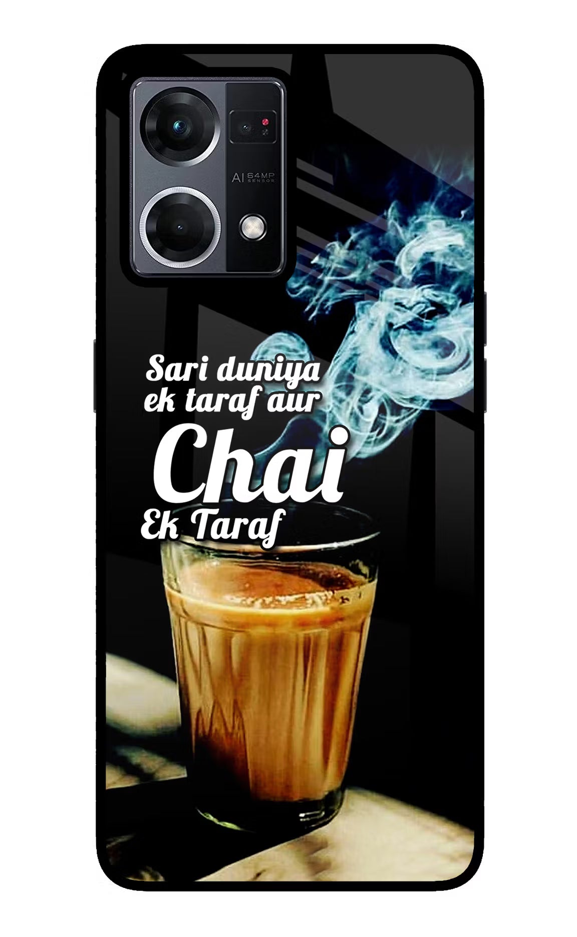 Chai Ek Taraf Quote Oppo F21 Pro 4G Glass Case