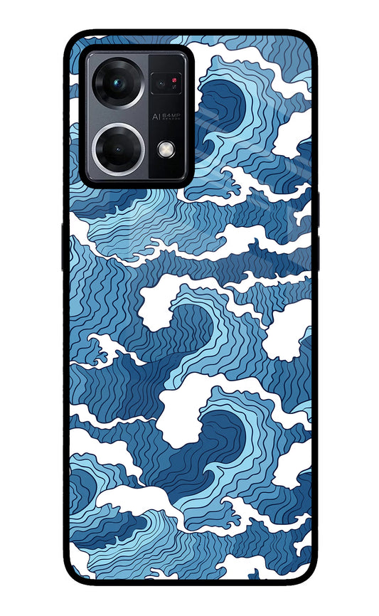 Blue Waves Oppo F21 Pro 4G Glass Case