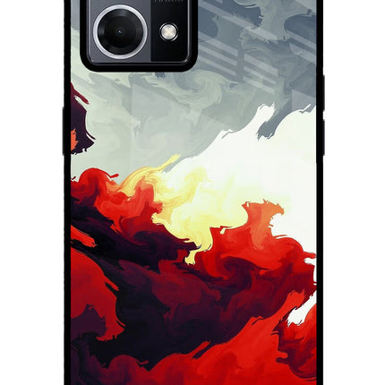 Fire Cloud Oppo F21 Pro 4G Glass Case Back Cover by Casekaro