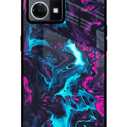 Abstract Oppo F21 Pro 4G Glass Case Back Cover by Casekaro