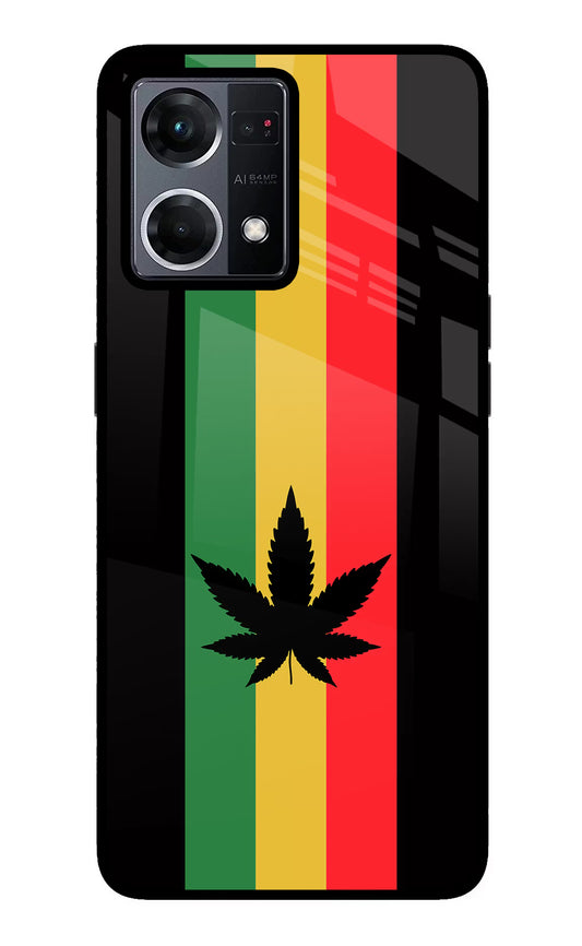 Weed Flag Oppo F21 Pro 4G Glass Case