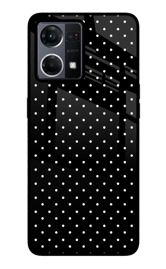 White Dots Oppo F21 Pro 4G Glass Case