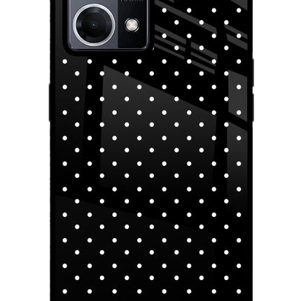 White Dots Oppo F21 Pro 4G Glass Case Back Cover by Casekaro