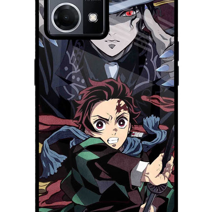 Demon Slayer Oppo F21 Pro 4G Glass Case Back Cover by Casekaro
