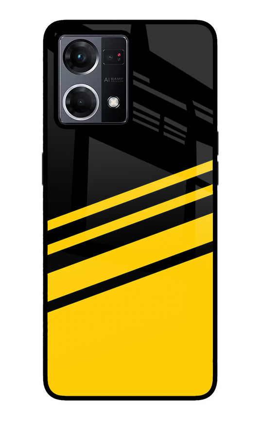 Yellow Shades Oppo F21 Pro 4G Glass Case