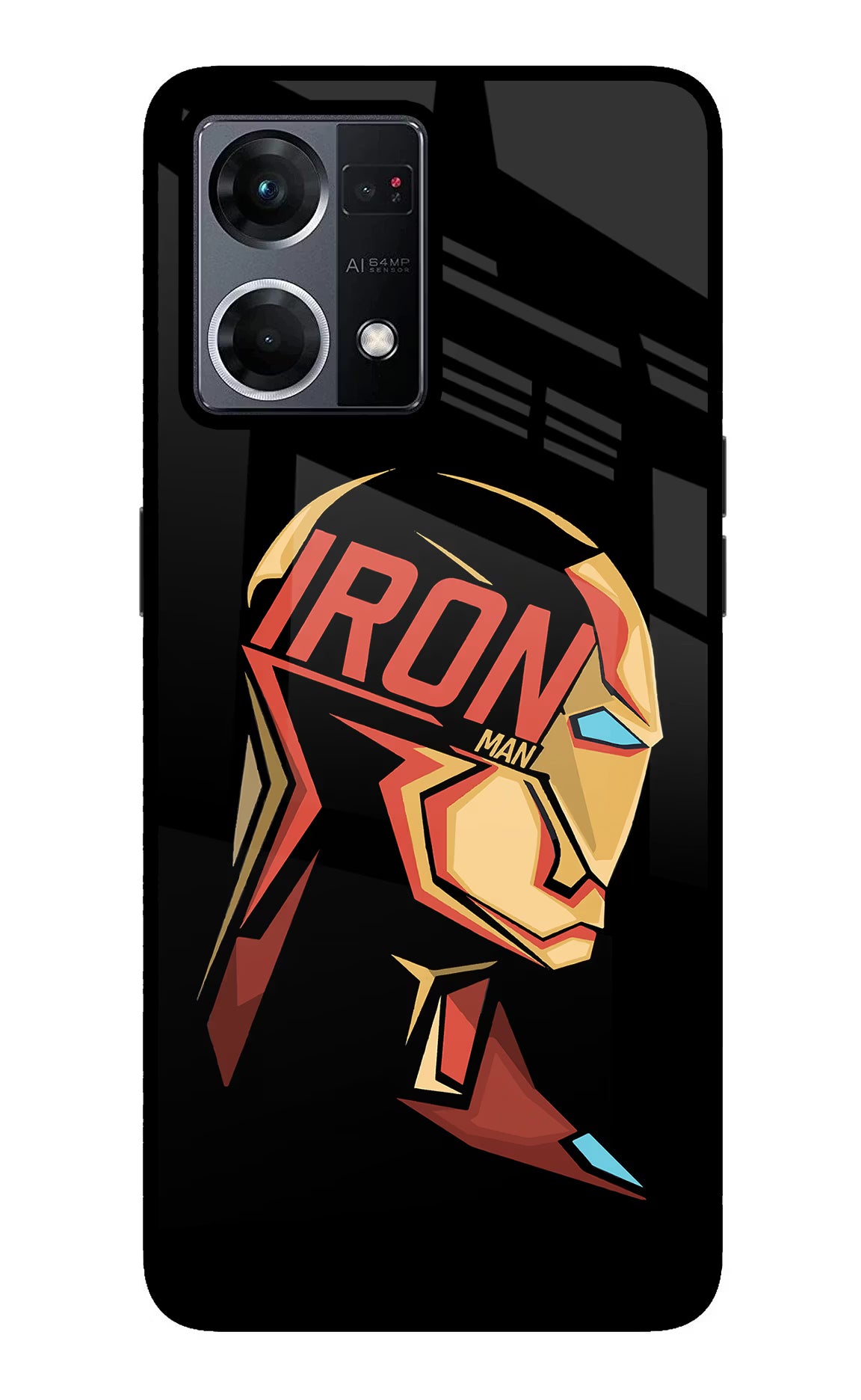 IronMan Oppo F21 Pro 4G Glass Case Back Cover by Casekaro