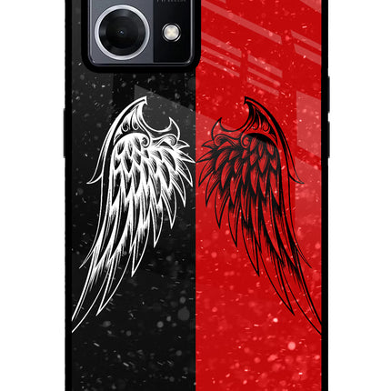 Wings Oppo F21 Pro 4G Glass Case Back Cover by Casekaro