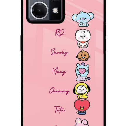 BTS names Oppo F21 Pro 4G Glass Case Back Cover by Casekaro
