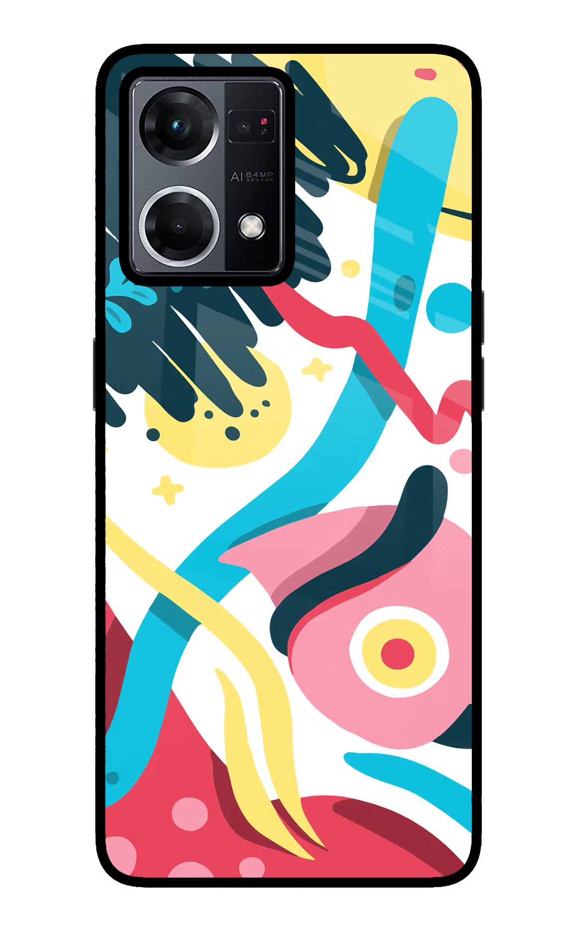 Trippy Oppo F21 Pro 4G Glass Case Back Cover by Casekaro