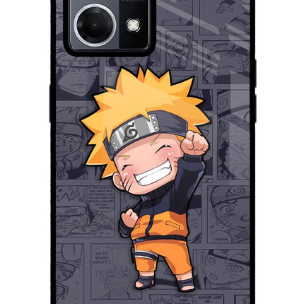Chota Naruto Oppo F21 Pro 4G Glass Case Back Cover by Casekaro