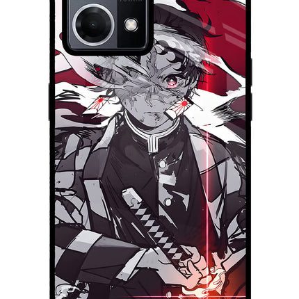 Demon Slayer Oppo F21 Pro 4G Glass Case Back Cover by Casekaro
