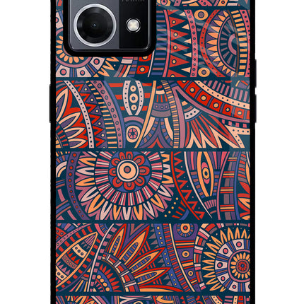 African Culture Design Oppo F21 Pro 4G Glass Case Back Cover by Casekaro