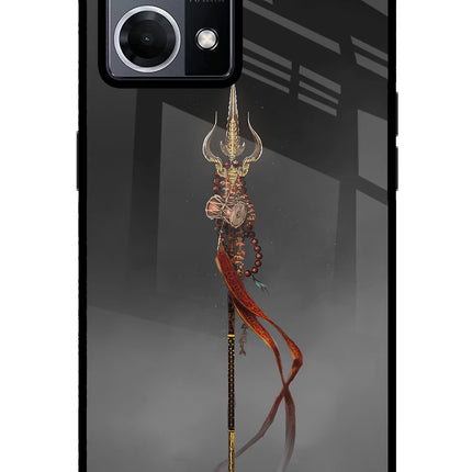 Shiv Trishul Oppo F21 Pro 4G Glass Case Back Cover by Casekaro