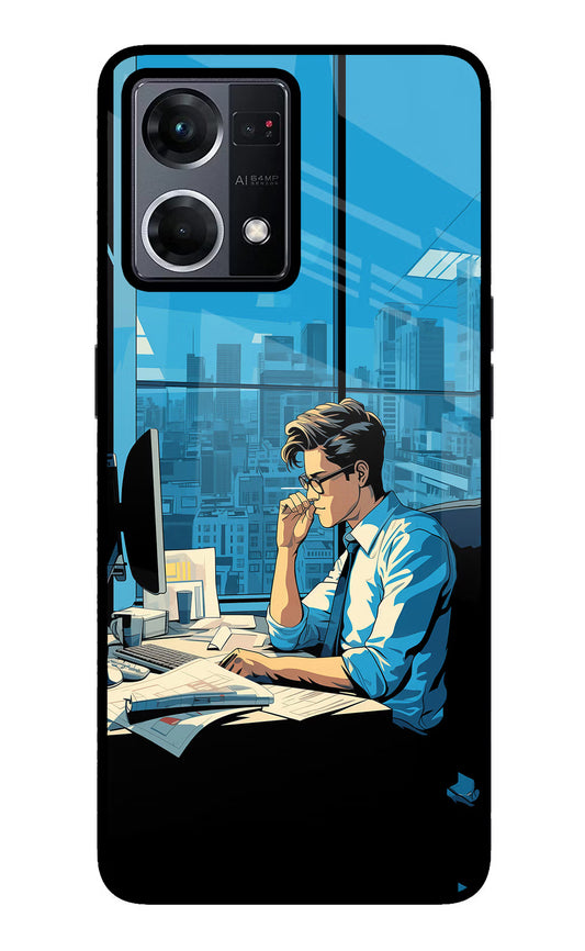 Focused Hustler (AI Generated) Oppo F21 Pro 4G Glass Case