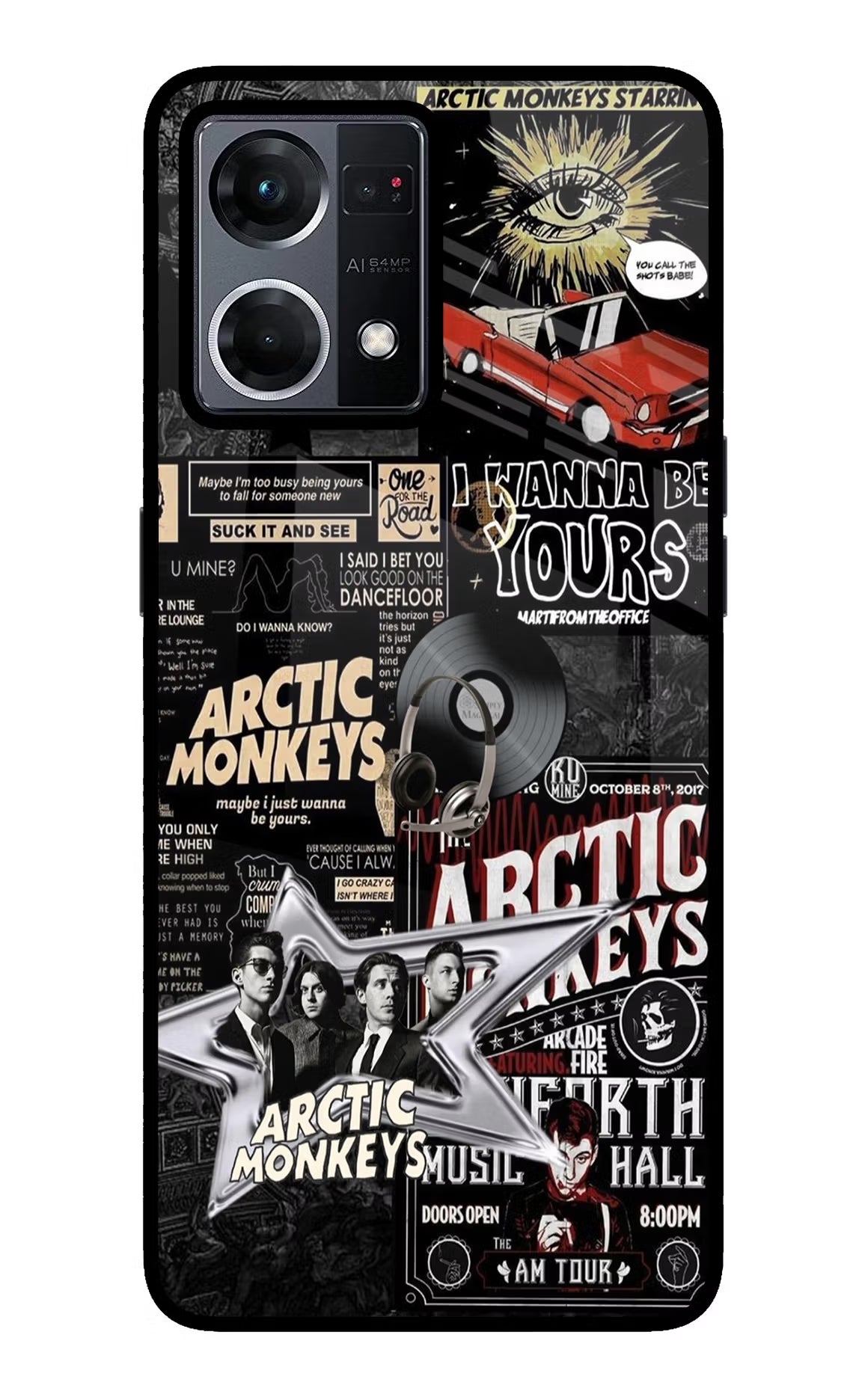 Arctic Monkeys Oppo F21 Pro 4G Glass Case Back Cover by Casekaro