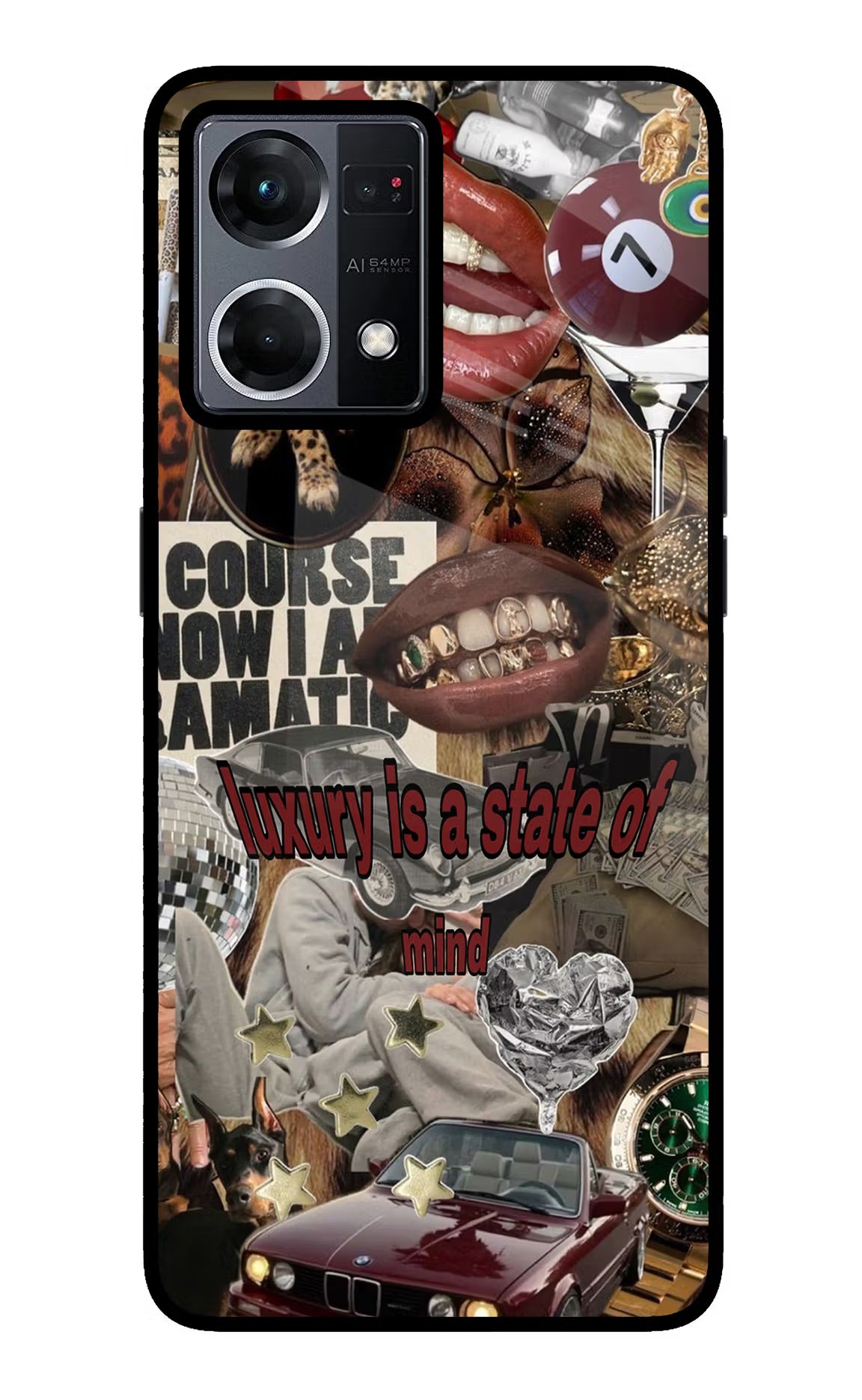 Luxury Oppo F21 Pro 4G Glass Case