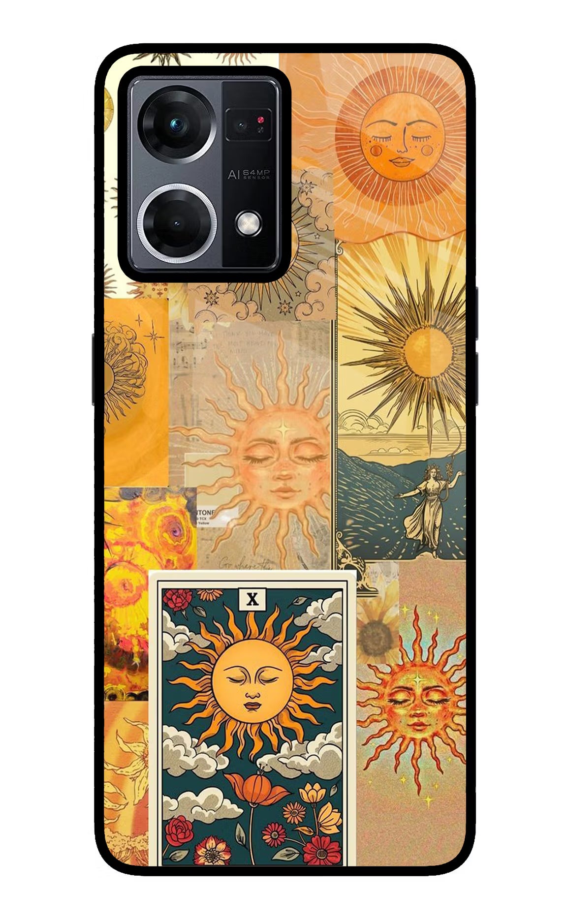Sun Oppo F21 Pro 4G Glass Case Back Cover by Casekaro