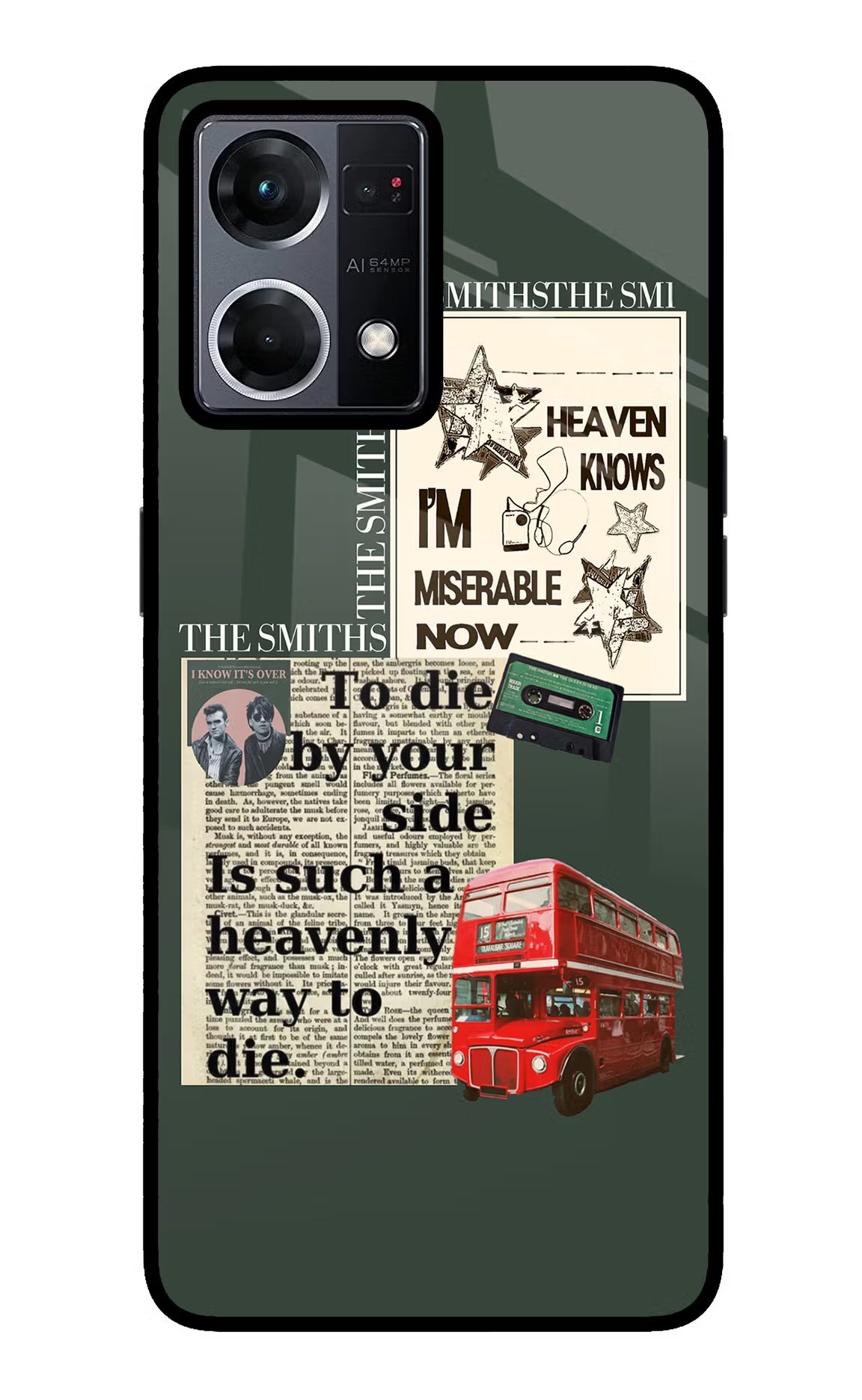 The Smiths Oppo F21 Pro 4G Glass Case Back Cover by Casekaro