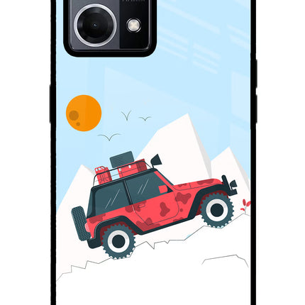 Mountain Trail Beast Oppo F21 Pro 4G Glass Case Back Cover by Casekaro