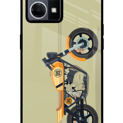 Vertical Speedster Oppo F21 Pro 4G Glass Case Back Cover by Casekaro