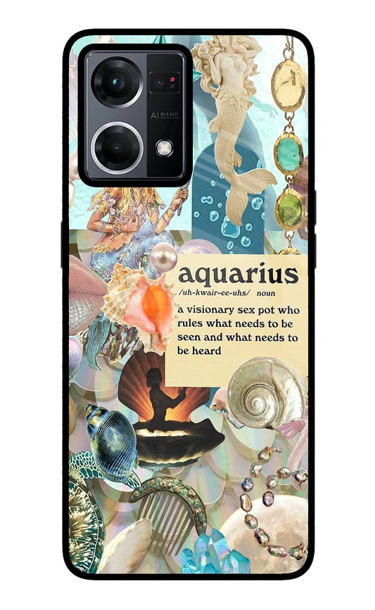 Aquarius Zodiac Oppo F21 Pro 4G Glass Case