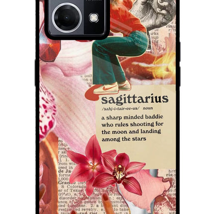 Sagittarius Zodiac Oppo F21 Pro 4G Glass Case Back Cover by Casekaro