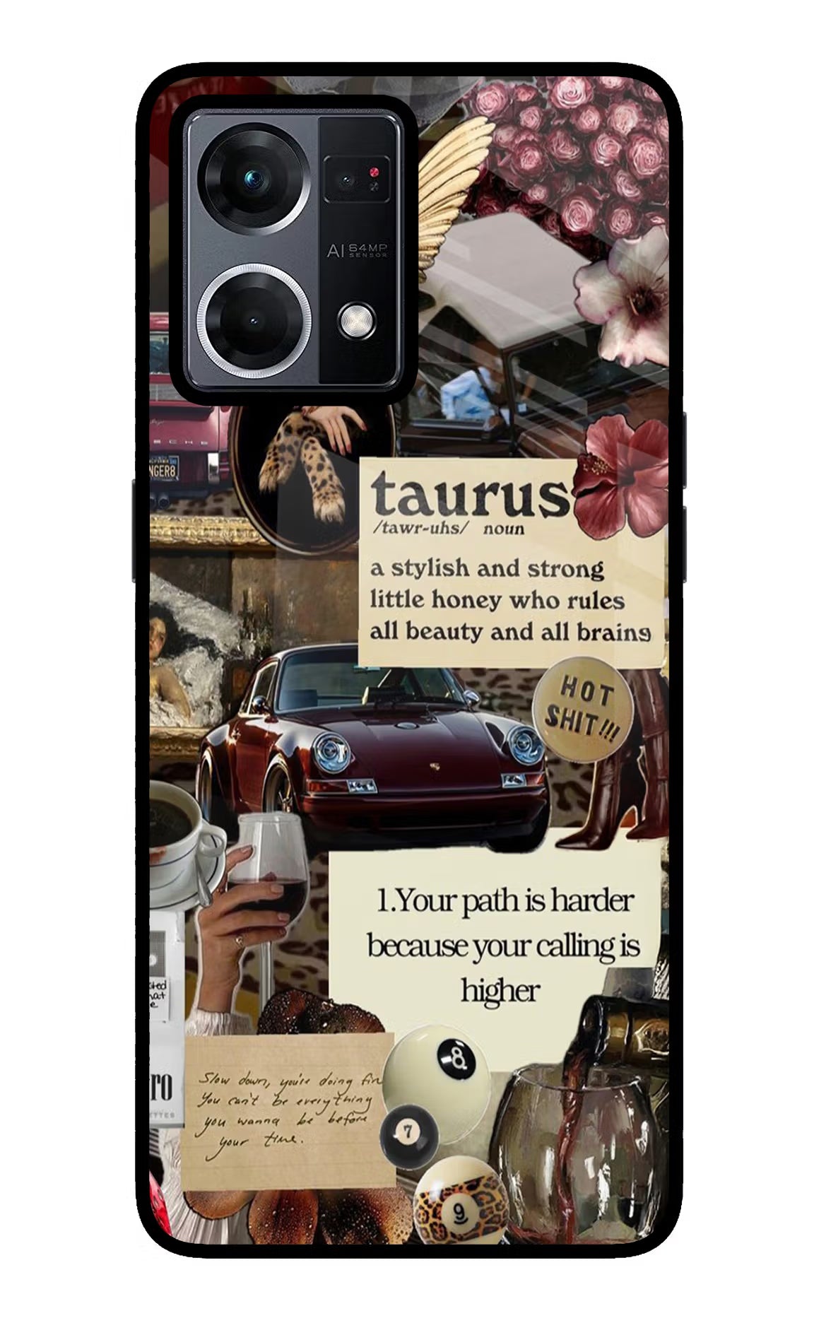 Taurus Zodiac Oppo F21 Pro 4G Glass Case