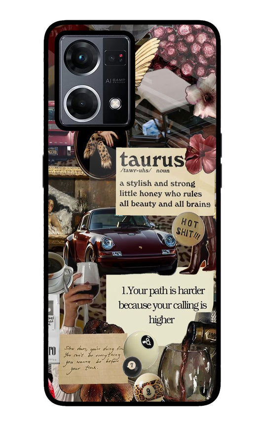 Taurus Zodiac Oppo F21 Pro 4G Glass Case