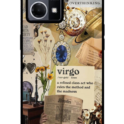 Virgo Zodiac Oppo F21 Pro 4G Glass Case Back Cover by Casekaro