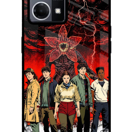 Ordinary Things Characters Oppo F21 Pro 4G Glass Case Back Cover by Casekaro