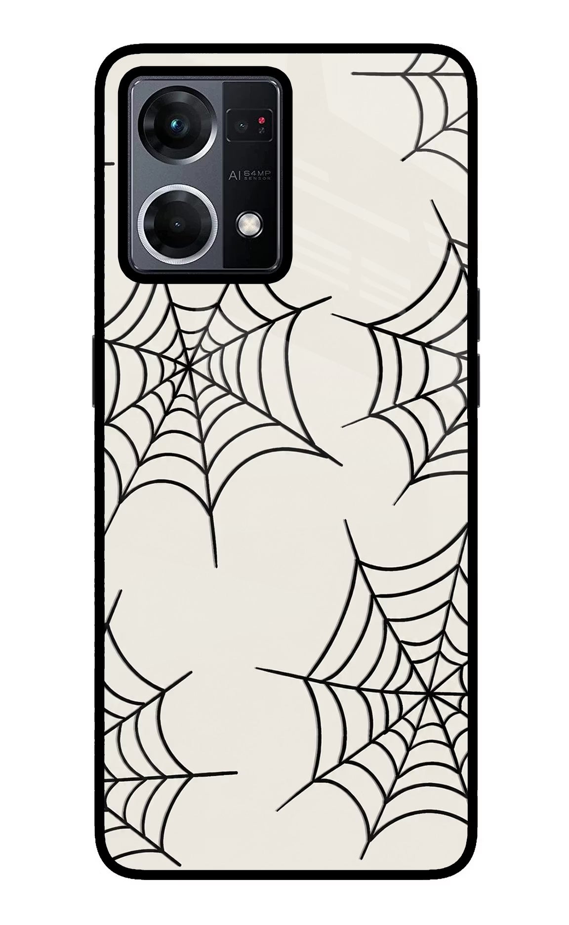 Spider Web Oppo F21 Pro 4G Glass Case