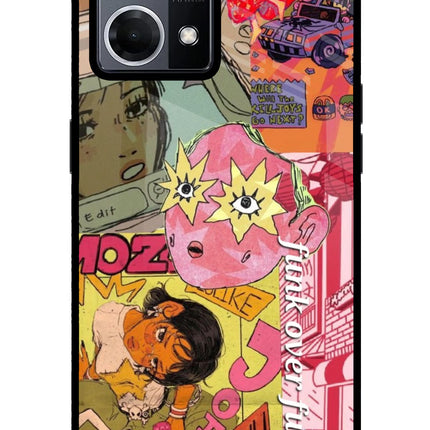 Funkover Oppo F21 Pro 4G Glass Case Back Cover by Casekaro