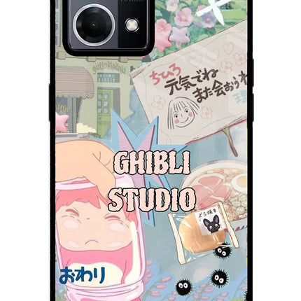 Studio Ghibli Oppo F21 Pro 4G Glass Case Back Cover by Casekaro