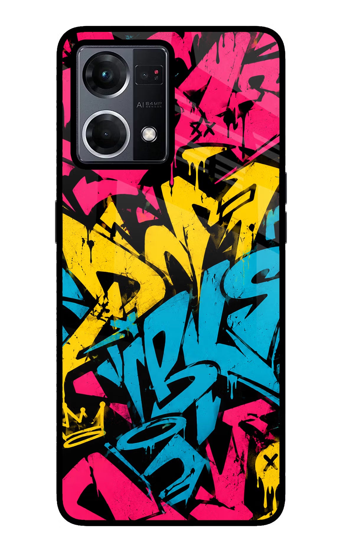 Graffiti Vibe Oppo F21 Pro 4G Glass Case