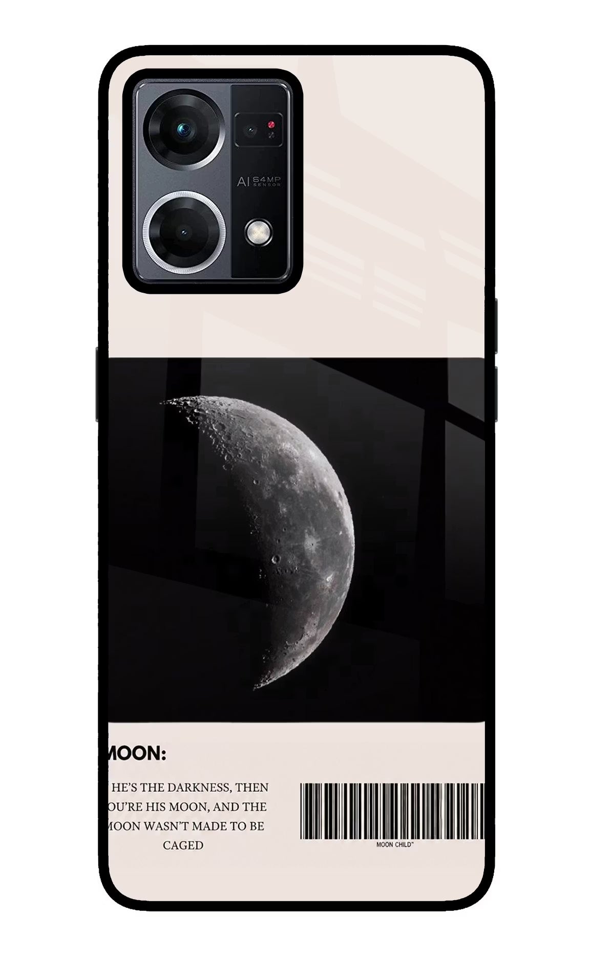 Moon Phase Oppo F21 Pro 4G Glass Case