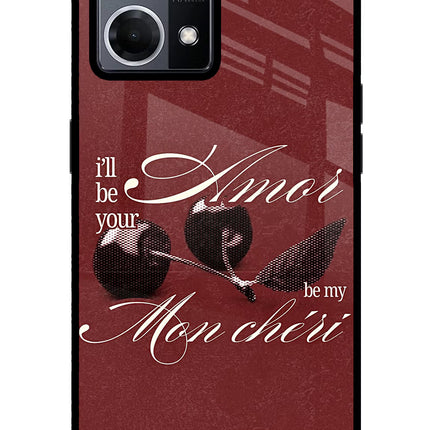 Velvet Cherry Oppo F21 Pro 4G Glass Case Back Cover by Casekaro