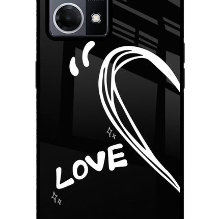 Love Line Oppo F21 Pro 4G Glass Case Back Cover by Casekaro