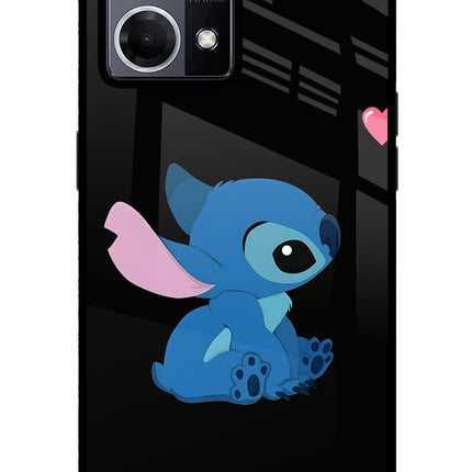 Stitch Crush Oppo F21 Pro 4G Glass Case Back Cover by Casekaro