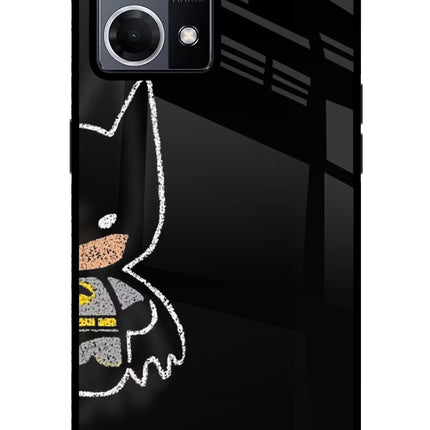 Bat Kitty Oppo F21 Pro 4G Glass Case Back Cover by Casekaro