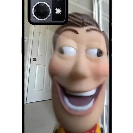 Side Eye Woody Oppo F21 Pro 4G Glass Case Back Cover by Casekaro