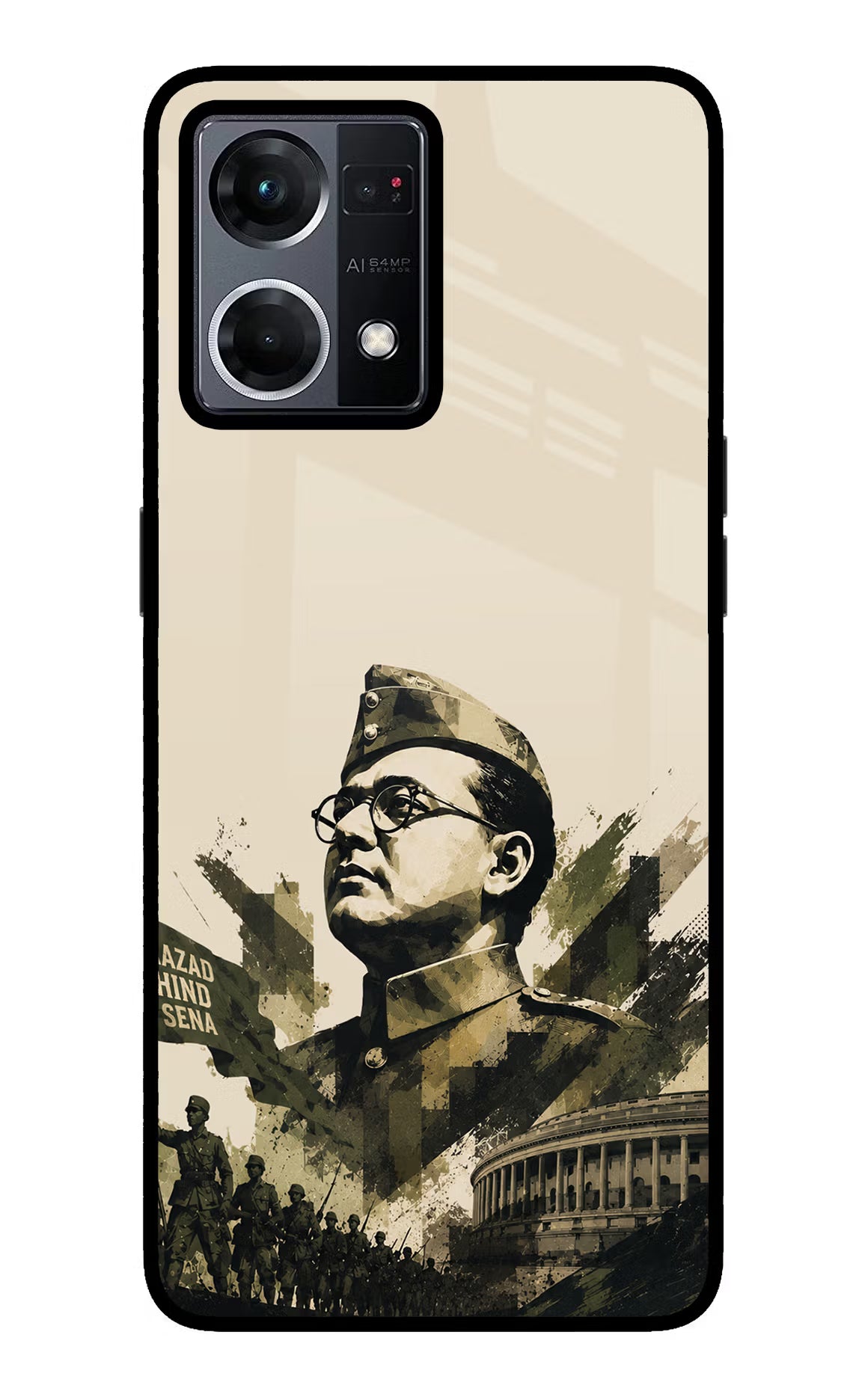 Netaji Rising Oppo F21 Pro 4G Glass Case