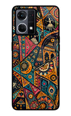Folk Print Oppo F21 Pro 4G Glass Case