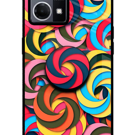 Spiral Pattern Oppo F21 Pro 4G Pop Case by Casekaro