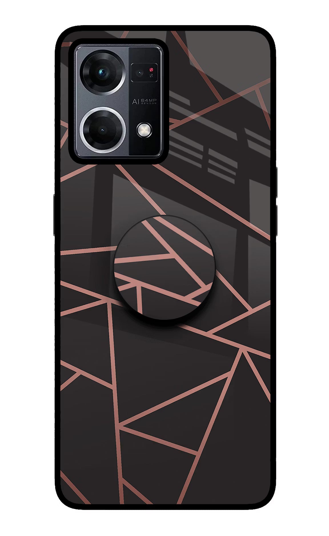 Geometric Pattern Oppo F21 Pro 4G Pop Case by Casekaro