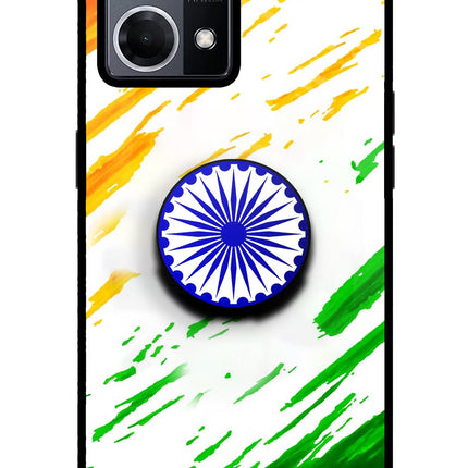 Indian Flag Ashoka Chakra Oppo F21 Pro 4G Pop Case by Casekaro