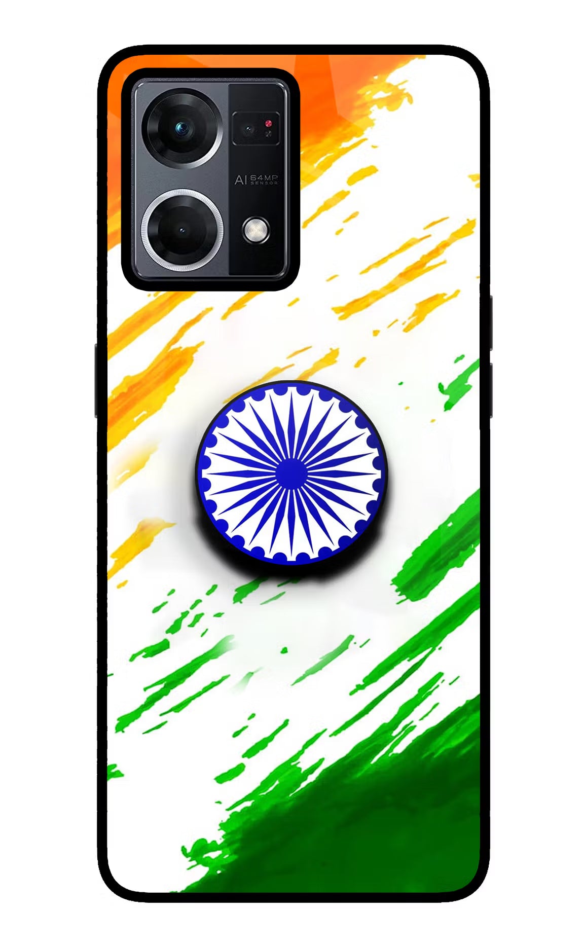 Indian Flag Ashoka Chakra Oppo F21 Pro 4G Pop Case by Casekaro